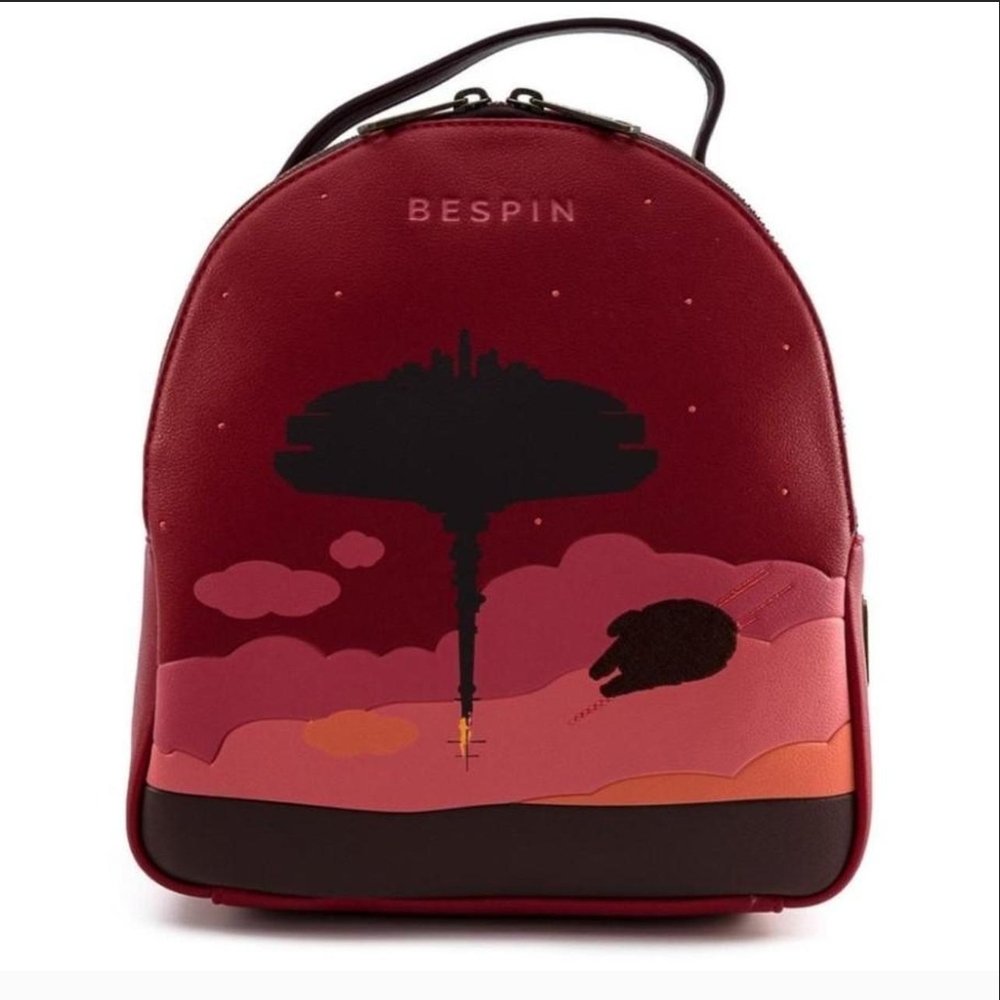 Bespin Red Backpack with Graphic Design